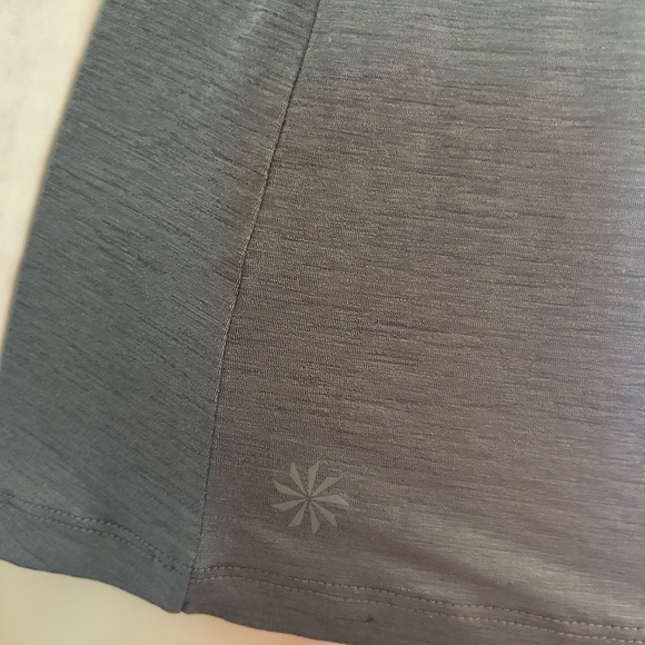 ATHLETA reach & restore grey fitted yoga athletic tank top Sz-XXS. B13 - Picture 8 of 12